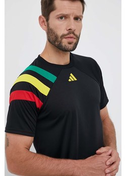 adidas Performance t-shirt treningowy Fortore 23 kolor czarny z aplikacją  IK5737 ze sklepu ANSWEAR.com w kategorii T-shirty męskie - zdjęcie 158965620
