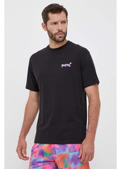 Puma t-shirt bawełniany X 8ENJAMIN kolor czarny z nadrukiem ze sklepu ANSWEAR.com w kategorii T-shirty męskie - zdjęcie 158965861