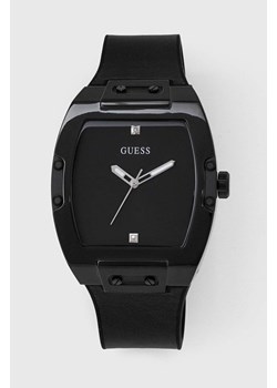 Guess zegarek męski kolor czarny ze sklepu ANSWEAR.com w kategorii Zegarki - zdjęcie 158965921