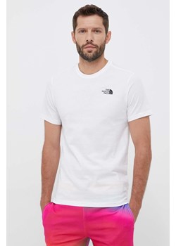 The North Face t-shirt bawełniany kolor biały z nadrukiem ze sklepu ANSWEAR.com w kategorii T-shirty męskie - zdjęcie 158965962