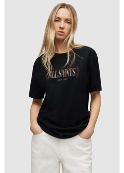 AllSaints t-shirt bawełniany Logo Boyfriend kolor czarny ze sklepu ANSWEAR.com w kategorii Bluzki damskie - zdjęcie 158966034