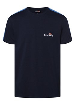 ellesse T-shirt męski Mężczyźni Bawełna granatowy jednolity ze sklepu vangraaf w kategorii T-shirty męskie - zdjęcie 158972132