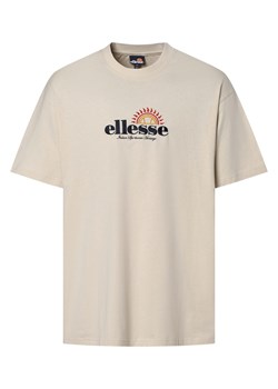 ellesse T-shirt męski Mężczyźni Bawełna beżowy jednolity ze sklepu vangraaf w kategorii T-shirty męskie - zdjęcie 158972134