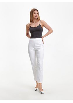 Reserved - Cygaretki z kantem - biały ze sklepu Reserved w kategorii Spodnie damskie - zdjęcie 158982273