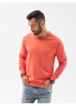 Bluza męska bez kaptura - koralowa V5 B1153 ze sklepu ombre w kategorii Bluzy męskie - zdjęcie 159004511