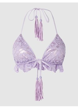 Top bikini z koronki — watowany ze sklepu Peek&Cloppenburg  w kategorii Stroje kąpielowe - zdjęcie 159042311