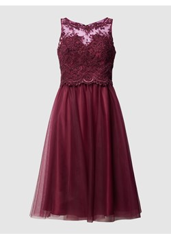 Sukienka koktajlowa z okrągłym dekoltem ze sklepu Peek&Cloppenburg  w kategorii Sukienki - zdjęcie 159056852