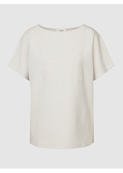 Bluza z krótkim rękawem i nadrukowanym napisem model ‘Sonja’ ze sklepu Peek&Cloppenburg  w kategorii Bluzki damskie - zdjęcie 159058980