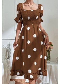 Sukienka FANSITA BROWN ze sklepu Ivet Shop w kategorii Sukienki - zdjęcie 159072073