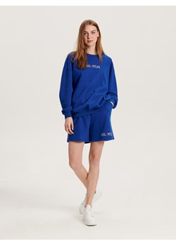 Reserved - Bawełniane szorty dresowe - niebieski ze sklepu Reserved w kategorii Szorty - zdjęcie 159079002