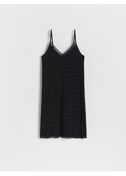 Reserved - Wzorzysta koszula nocna - czarny ze sklepu Reserved w kategorii Koszule nocne - zdjęcie 159091304