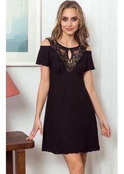 Koszula nocna w kolorze czarnym Naomi, Kolor czarny, Rozmiar S, Eldar ze sklepu Intymna w kategorii Koszule nocne - zdjęcie 159092034