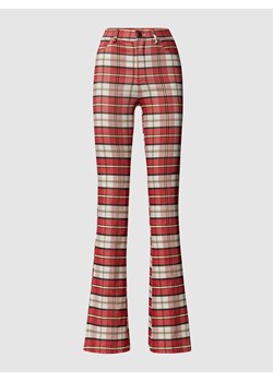 Spodnie materiałowe z wzorem w kratę ze sklepu Peek&Cloppenburg  w kategorii Spodnie damskie - zdjęcie 159093883