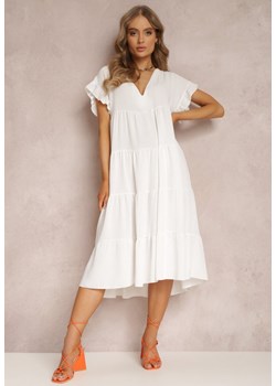 Biała Sukienka Hippene ze sklepu Renee odzież w kategorii Sukienki - zdjęcie 159096422