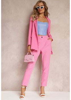 Różowe Spodnie Cygaretki Zalko ze sklepu Renee odzież w kategorii Spodnie damskie - zdjęcie 159096882