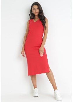 Czerwona Sukienka Nidil ze sklepu Born2be Odzież w kategorii Sukienki - zdjęcie 159097414