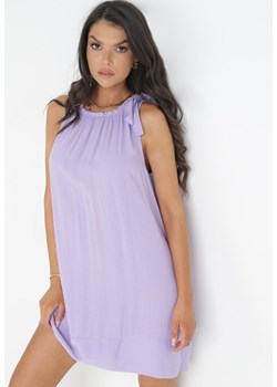 Fioletowa Sukienka Luris ze sklepu Born2be Odzież w kategorii Sukienki - zdjęcie 159097424