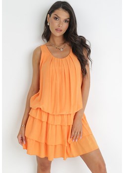 Pomarańczowa Sukienka Sonash ze sklepu Born2be Odzież w kategorii Sukienki - zdjęcie 159097434