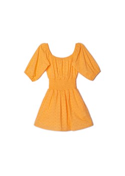 Cropp - Krótki pomarańczowy kombinezon - jasnopomarańczowy ze sklepu Cropp w kategorii Kombinezony damskie - zdjęcie 159124472