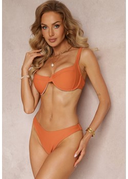 Pomarańczowe Gładkie Bikini na Ramiączkach z Regulacją Luciesa ze sklepu Renee odzież w kategorii Stroje kąpielowe - zdjęcie 159133481