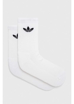 adidas Originals skarpetki 6-pack kolor biały IJ5619 ze sklepu ANSWEAR.com w kategorii Skarpetki damskie - zdjęcie 159161341