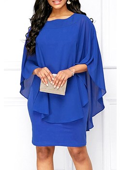 Sukienka BARFELDA BLUE ze sklepu Ivet Shop w kategorii Sukienki - zdjęcie 159167210