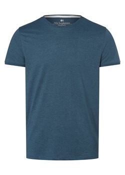Nils Sundström T-shirt męski Mężczyźni petrol marmurkowy ze sklepu vangraaf w kategorii T-shirty męskie - zdjęcie 159168512