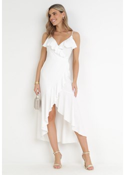 Biała Sukienka Adathe ze sklepu Born2be Odzież w kategorii Sukienki - zdjęcie 159195114
