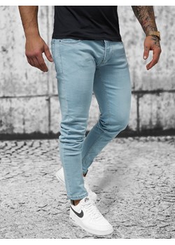 Spodnie jeansowe męskie niebieskie OZONEE O/4679Z ze sklepu ozonee.pl w kategorii Jeansy męskie - zdjęcie 159197331