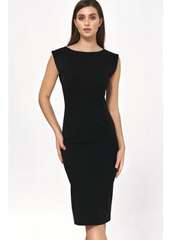 Czarna sukienka o ołówkowym fasonie S220, Kolor czarny, Rozmiar 36, Nife ze sklepu Primodo w kategorii Sukienki - zdjęcie 159204314