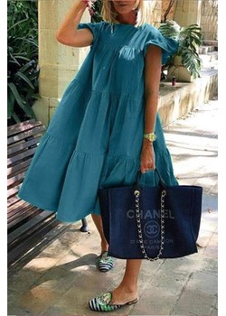 Sukienka MERANDA BLUE ze sklepu Ivet Shop w kategorii Sukienki - zdjęcie 159210300