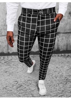 Spodnie męskie chino materiałowe czarne OZONEE DJ/5522Z ze sklepu ozonee.pl w kategorii Spodnie męskie - zdjęcie 159229223
