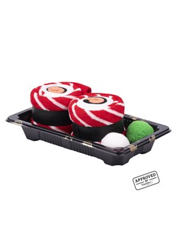 Skarpetki czerwone damskie męskie SOXO sushi w pudełku ze sklepu Sklep SOXO w kategorii Skarpetki damskie - zdjęcie 159230202