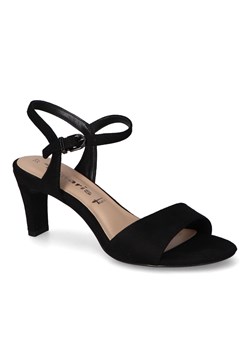 Sandały Tamaris 1-28028-20/001 Czarne zamsz ze sklepu Arturo-obuwie w kategorii Sandały damskie - zdjęcie 159230614