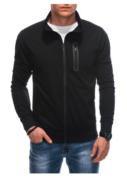 Bluza męska bez kaptura 1587B - czarna ze sklepu Edoti w kategorii Bluzy męskie - zdjęcie 159244233