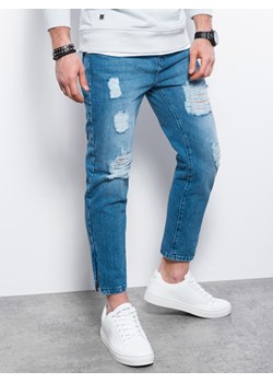 Spodnie męskie jeansowe - niebieski V3 P1028 ze sklepu ombre w kategorii Jeansy męskie - zdjęcie 159249933
