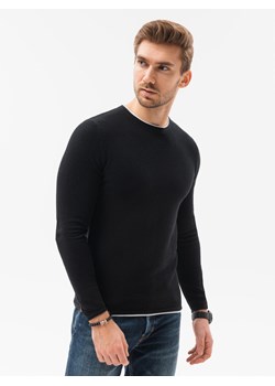 Sweter męski - czarny V1 E121 ze sklepu ombre w kategorii Swetry męskie - zdjęcie 159251884