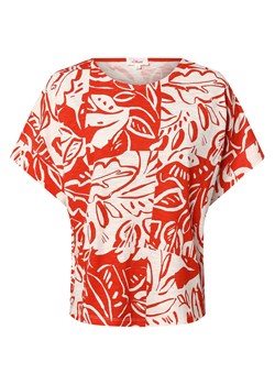 s.Oliver T-shirt damski Kobiety Bawełna koralowy wzorzysty ze sklepu vangraaf w kategorii Bluzki damskie - zdjęcie 159257842