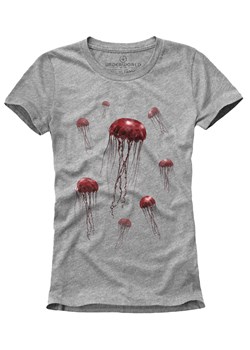T-shirt damski UNDERWORLD Jellyfish szary ze sklepu morillo w kategorii Bluzki damskie - zdjęcie 159258134