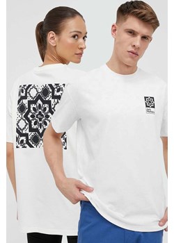 Jack Wolfskin t-shirt bawełniany 10 kolor beżowy z nadrukiem ze sklepu ANSWEAR.com w kategorii T-shirty męskie - zdjęcie 159258772