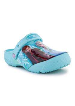 Klapki Crocs Fl Frozen Ii Clog Jr 207465-4O9 niebieskie ze sklepu ButyModne.pl w kategorii Klapki dziecięce - zdjęcie 159260784