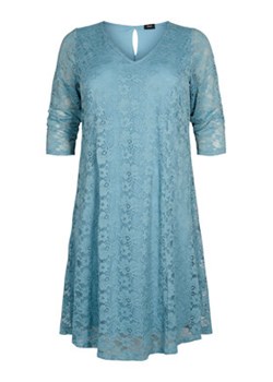 Zizzi Sukienka koktajlowa E02610A Niebieski Feminine Fit ze sklepu MODIVO w kategorii Sukienki - zdjęcie 159301914