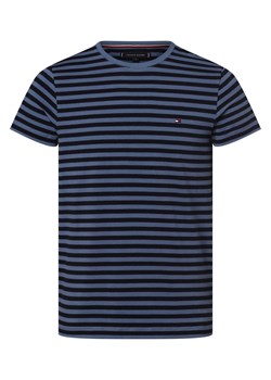 Tommy Hilfiger T-shirt męski Mężczyźni Dżersej indygo jednolity ze sklepu vangraaf w kategorii T-shirty męskie - zdjęcie 159313982
