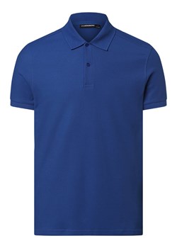 J.Lindeberg Męska koszulka polo Mężczyźni Bawełna błękit królewski jednolity ze sklepu vangraaf w kategorii T-shirty męskie - zdjęcie 159317994