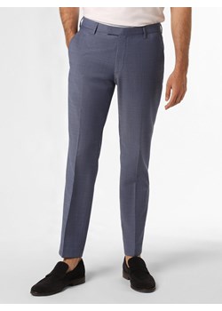 JOOP! Męskie spodnie od garnituru modułowego Mężczyźni Modern Fit niebieski marmurkowy ze sklepu vangraaf w kategorii Spodnie męskie - zdjęcie 159318044
