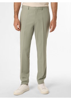 HUGO Męskie spodnie od garnituru modułowego Mężczyźni Super Slim Fit Sztuczne włókno seledynowy jednolity ze sklepu vangraaf w kategorii Spodnie męskie - zdjęcie 159318063
