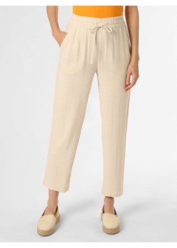 mbyM Spodnie z dodatkiem lnu Kobiety len piaskowy marmurkowy ze sklepu vangraaf w kategorii Spodnie damskie - zdjęcie 159318102
