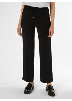 Marc Cain Collections Spodnie Kobiety Sztuczne włókno czarny jednolity ze sklepu vangraaf w kategorii Spodnie damskie - zdjęcie 160037001