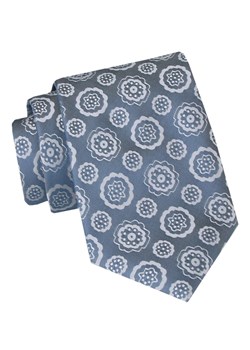 Klasyczny, Szeroki Krawat Męski CHATTIER - Niebieski w Duże Grochy KRCH1361 ze sklepu JegoSzafa.pl w kategorii Krawaty - zdjęcie 160042790
