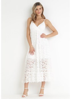Biała Sukienka Trisa ze sklepu Born2be Odzież w kategorii Sukienki - zdjęcie 160046332